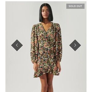 Sugarlips Malta Wildflower mini wrap Dress XS